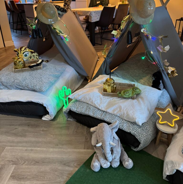 Tipi slaapfeestje