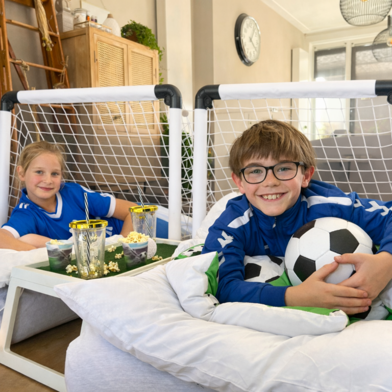 Slaapfeestje met goal